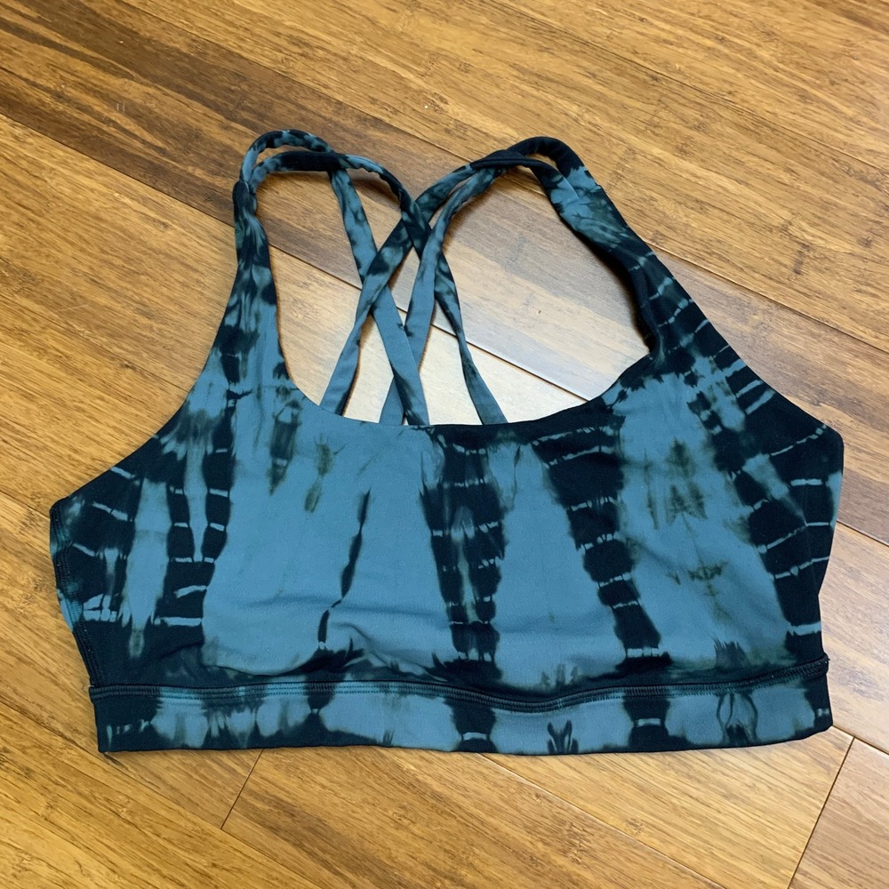 lululemon athletica Blue Tie-Dye Sports Bra